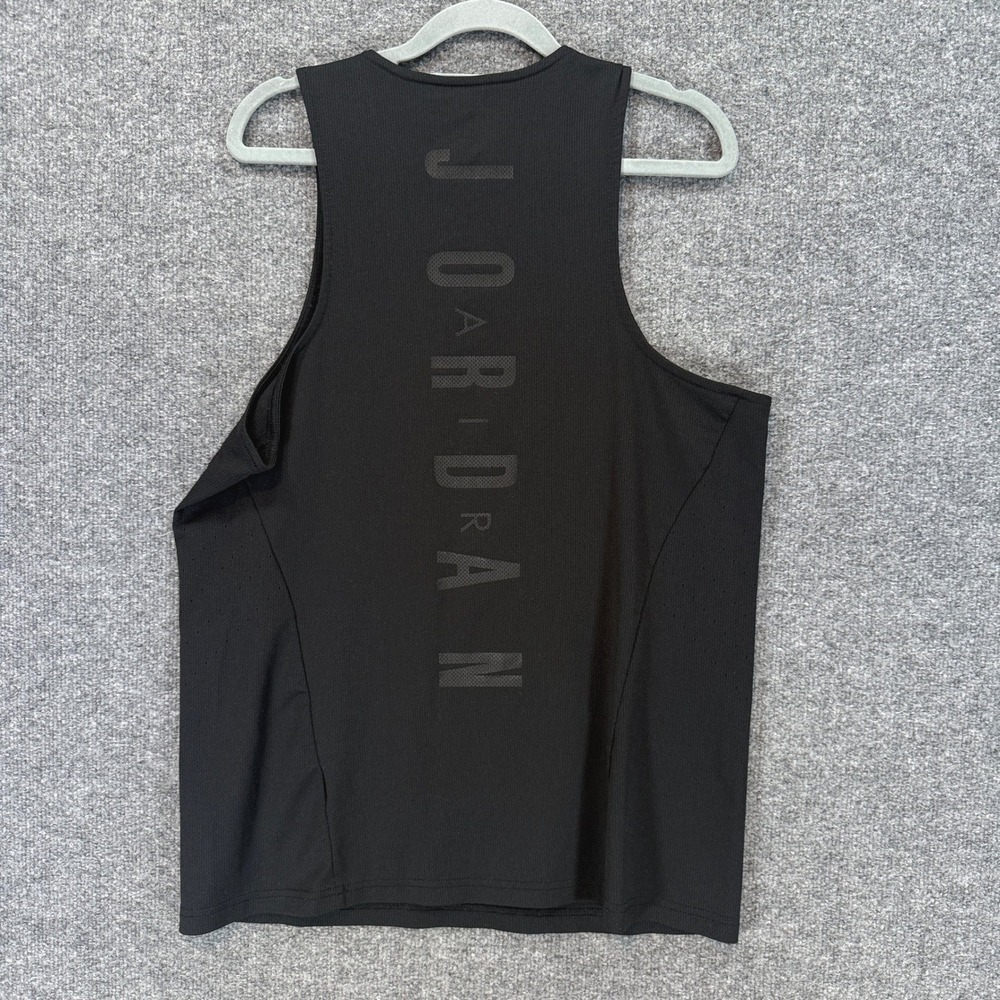 Jordan Tank Top Mens XL Black Jumpman Dri-FIT Mesh Basketball Sleeveless Shirt